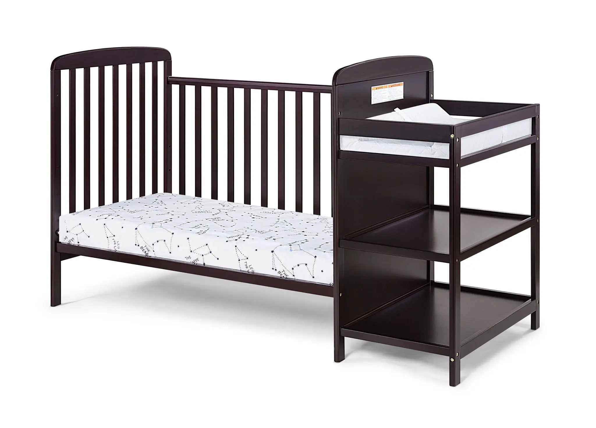 Ramsey - 3-in-1 Convertible Crib / Changer Combo by Unique Piece Furniture