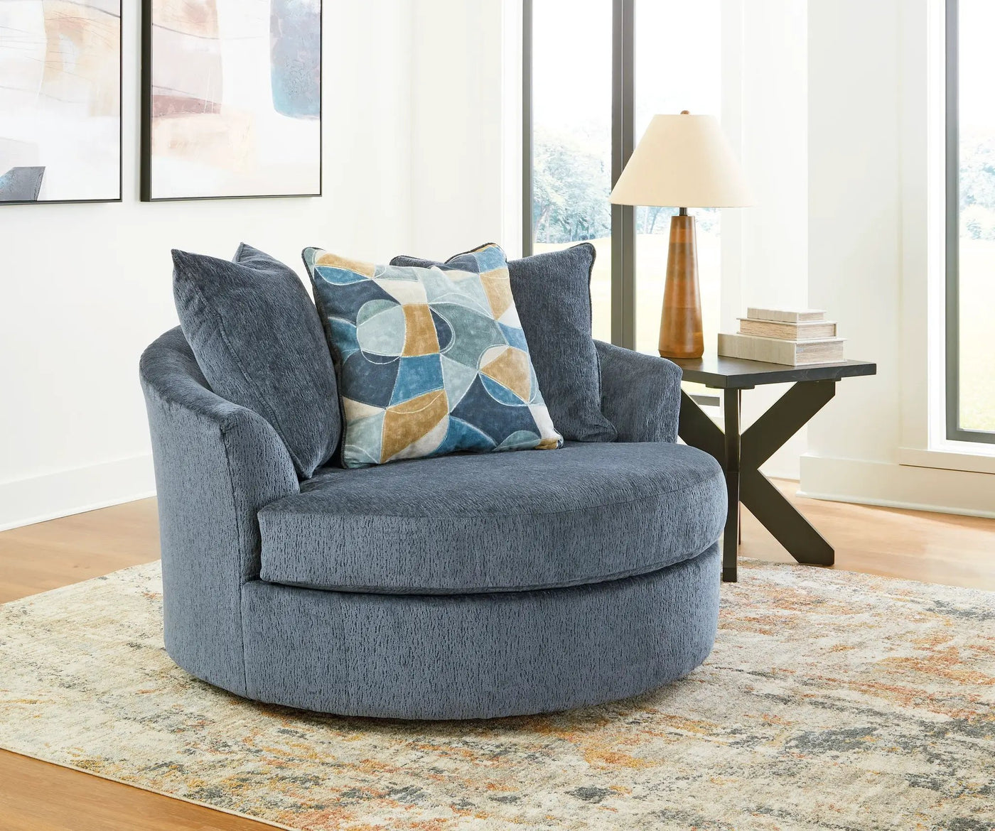 Maxon Place - Oversized Swivel Accent Chair by Unique Piece Furniture