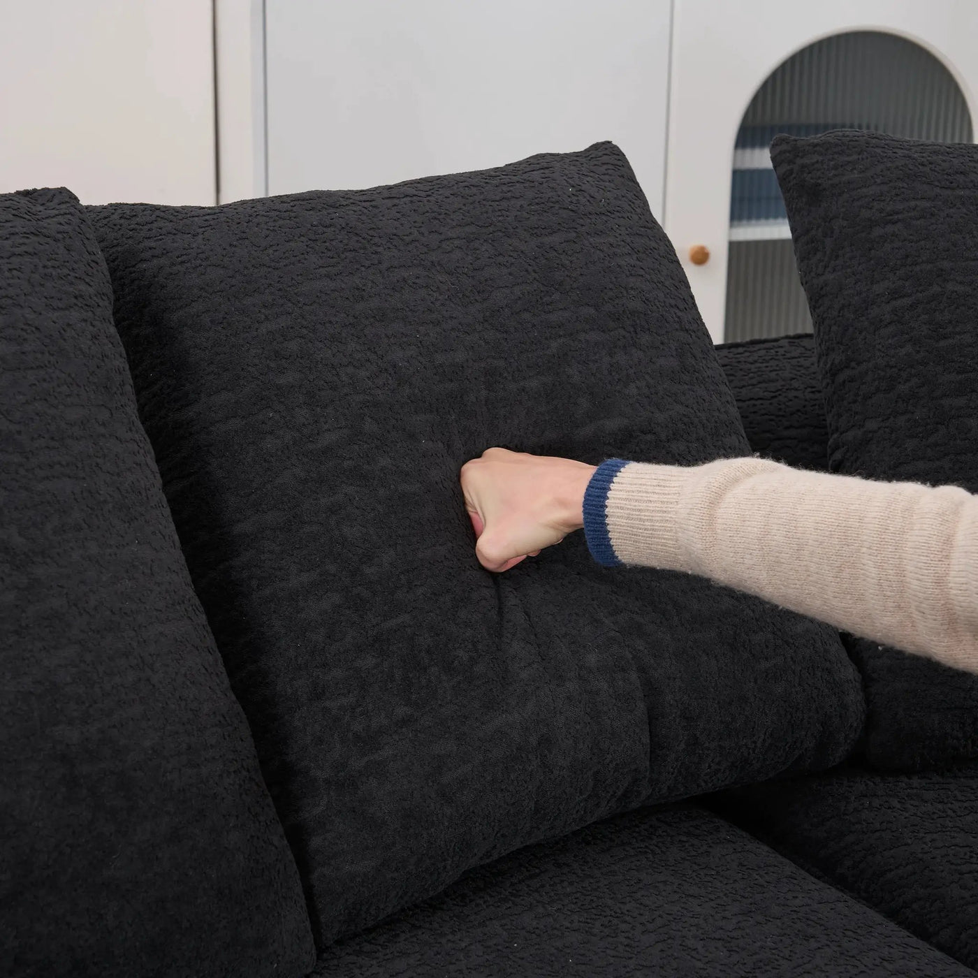 133'' Modular U-Shaped Sectional Compression Sofa by HouseOfZazla