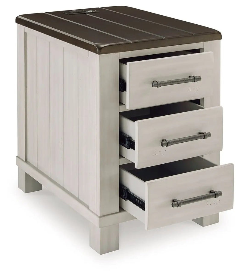 Darborn - Chair Side End Table - Gray / Brown by Unique Piece Furniture