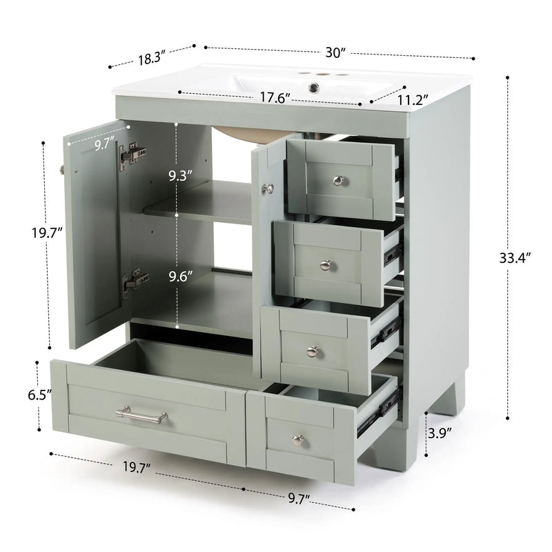 30" Bathroom Vanity by HouseOfZazla