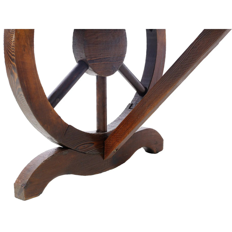 Outdoor Rustic Wooden Bench with Wagon Wheel Legs by HouseOfZazla