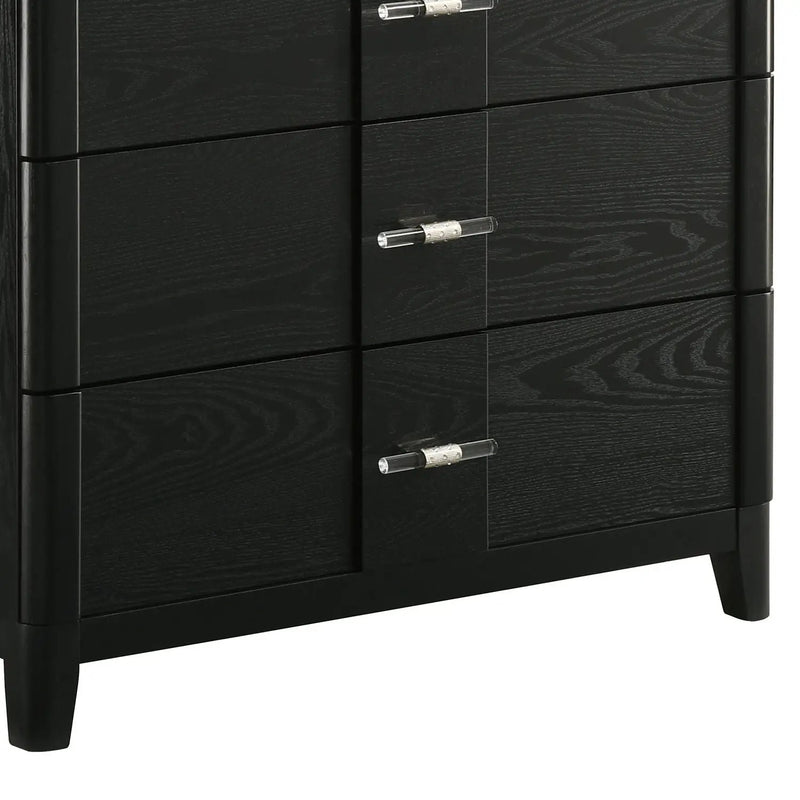 Opel - 5 Drawer Chest - Black by HouseOfZazla