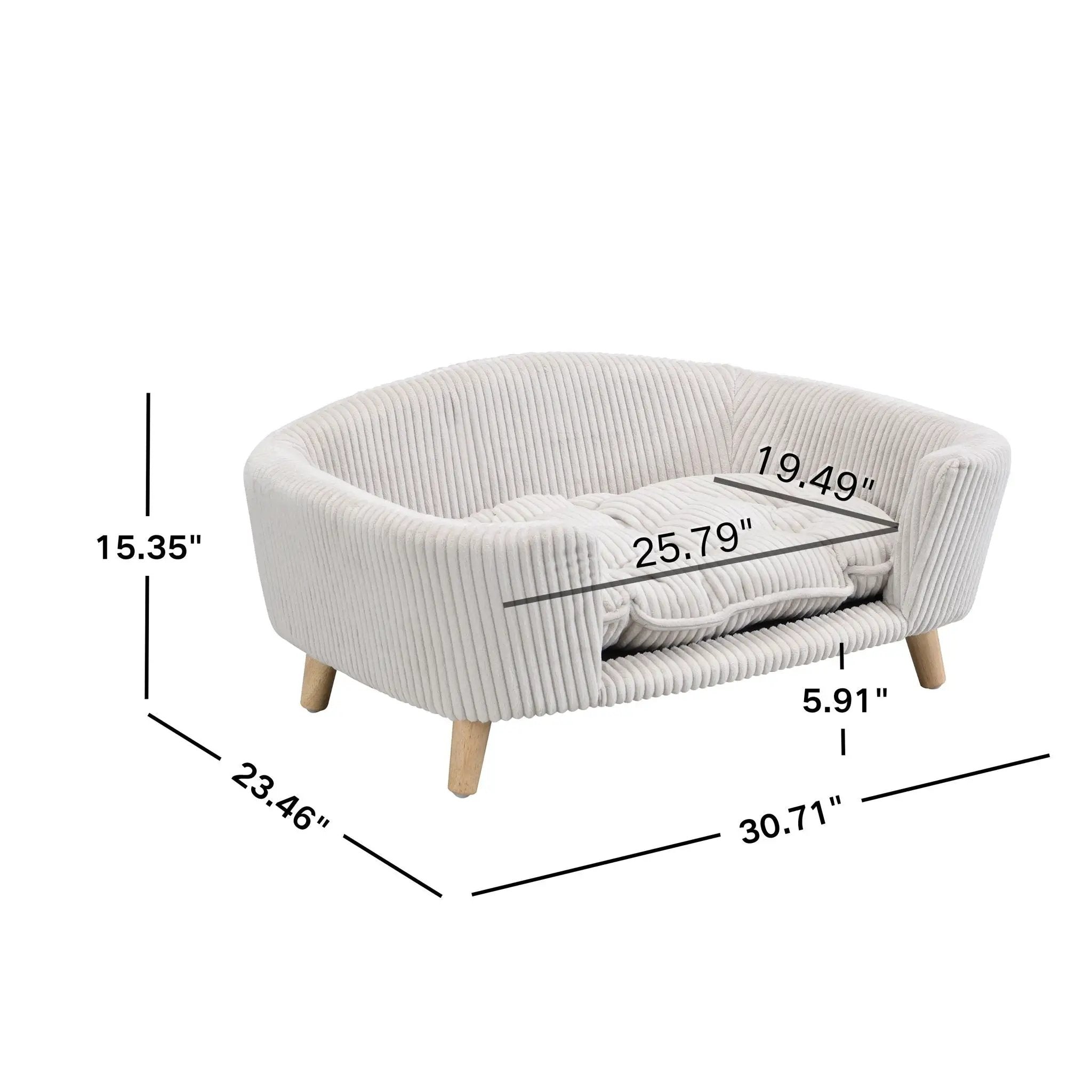 Elevated Dog Bed Frame for Small Dogs by HouseOfZazla
