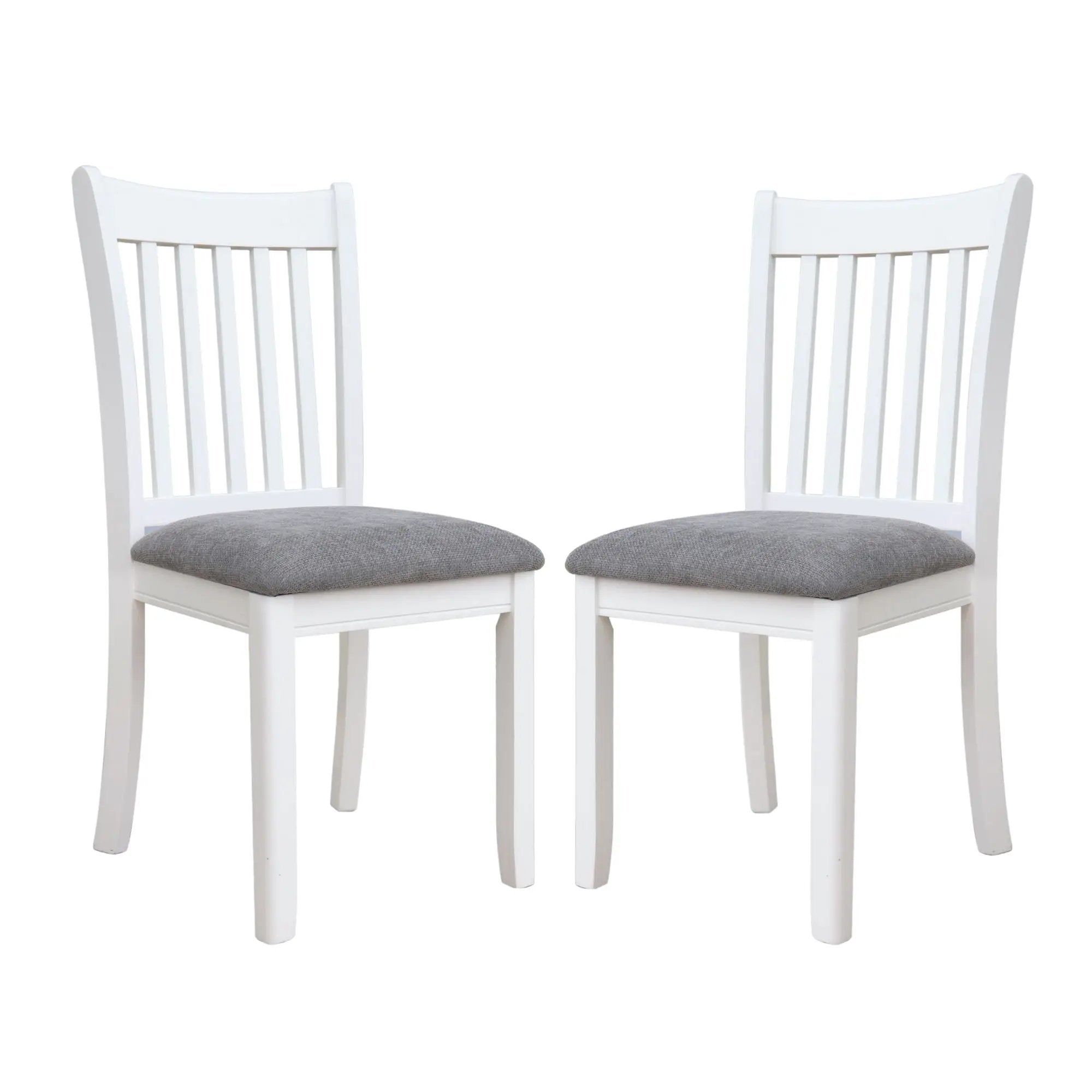 Modern Dining Chair, Wooden Back, Cushion Seats (Set of 2) by HouseOfZazla