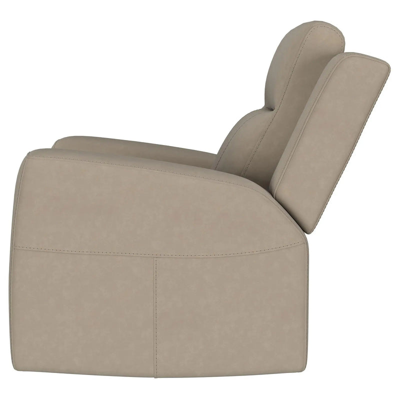 Slater - Upholstered Recliner Chair With Manual Recline - Taupe by Unique Piece Furniture