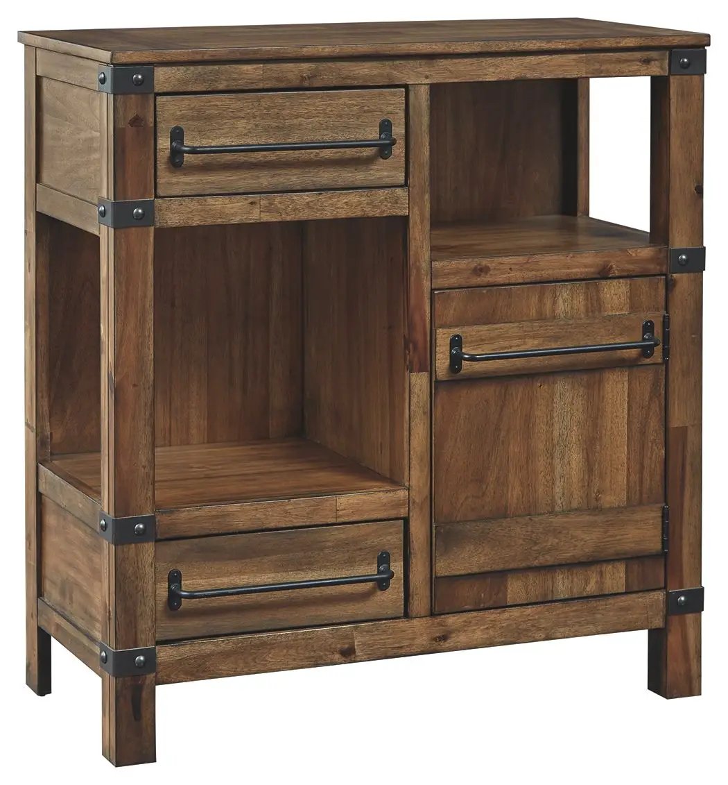 Roybeck - Accent Cabinet - Light Brown / Bronze by Unique Piece Furniture