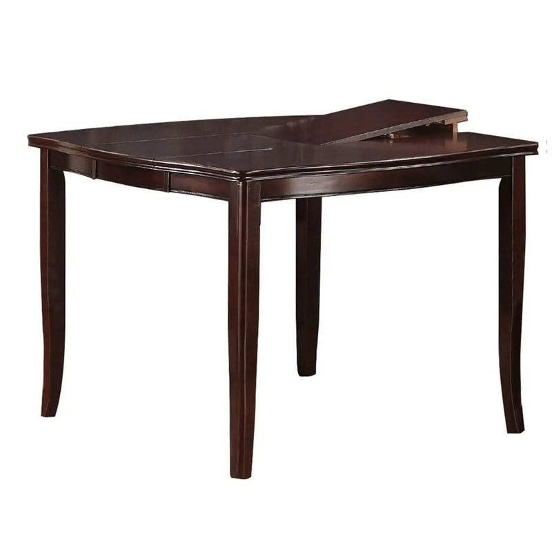 7 Piece Counter Height Dining Set With Butterfly Leaf Table And Chairs - Brown / Espresso by HouseOfZazla