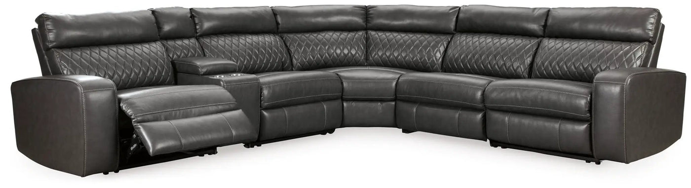 Samperstone - Power Reclining Sectional by Unique Piece Furniture
