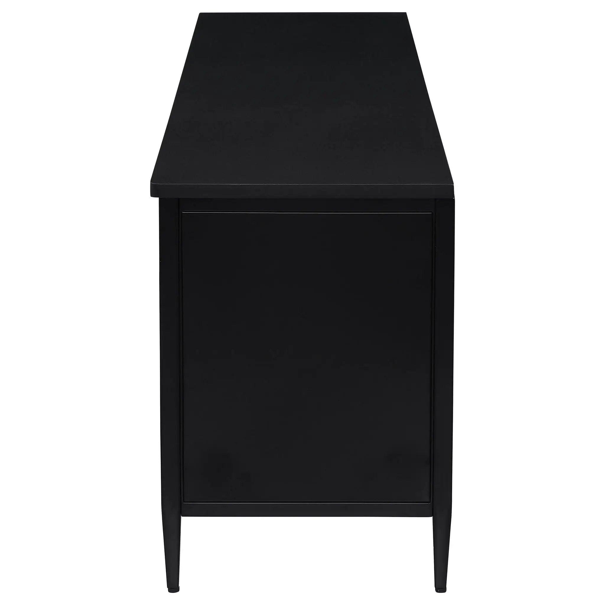 Amherst 2-door 70-inch Metal TV Stand Media Console Black by Unique Piece Furniture