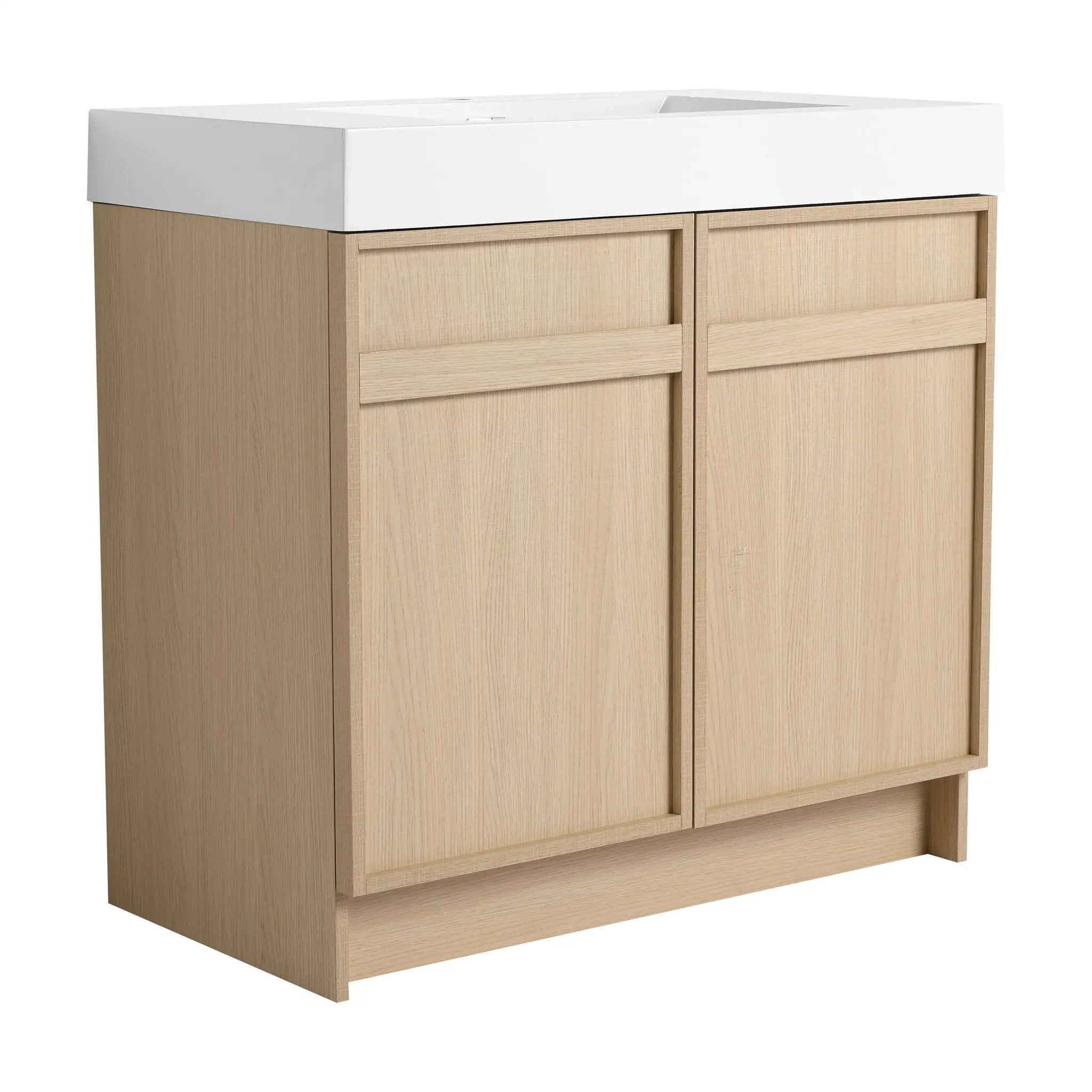 Freestanding Bathroom Vanity With Resin Sink & Soft Close Cabinet Doors by Unique Piece Furniture