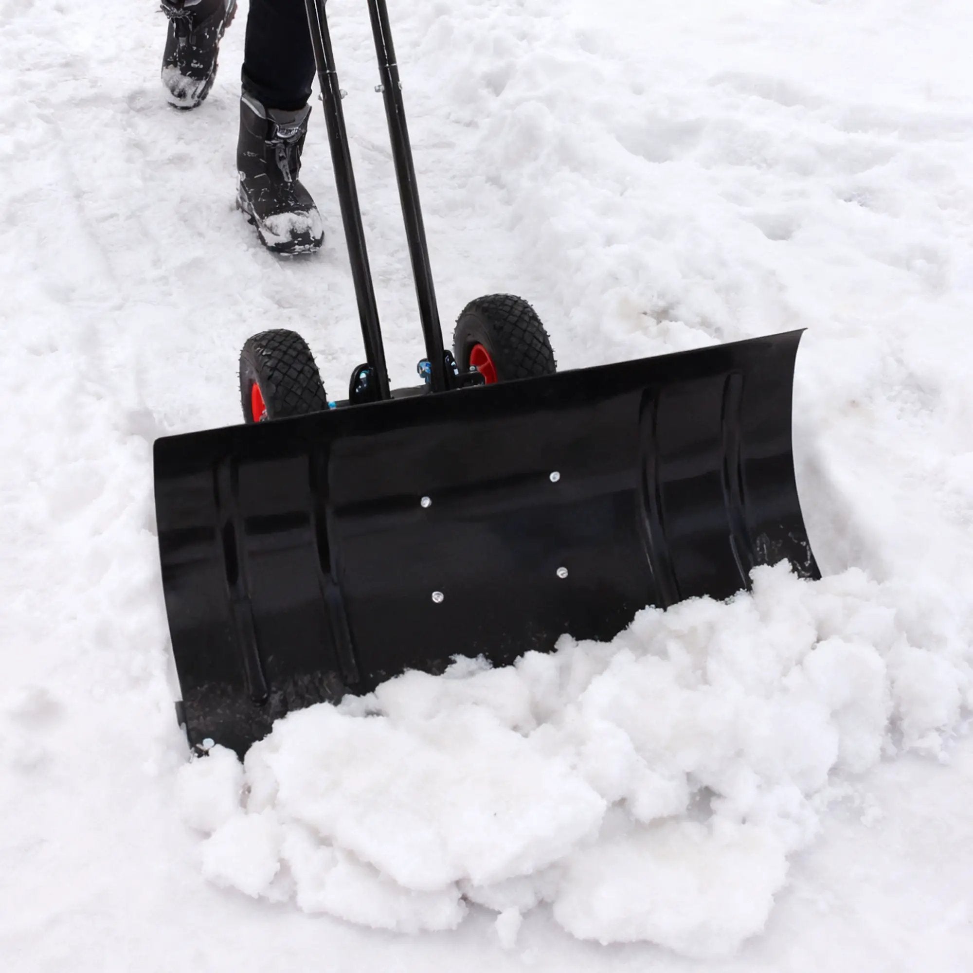 30" Heavy Duty Snow Shovel with Wheels by HouseOfZazla