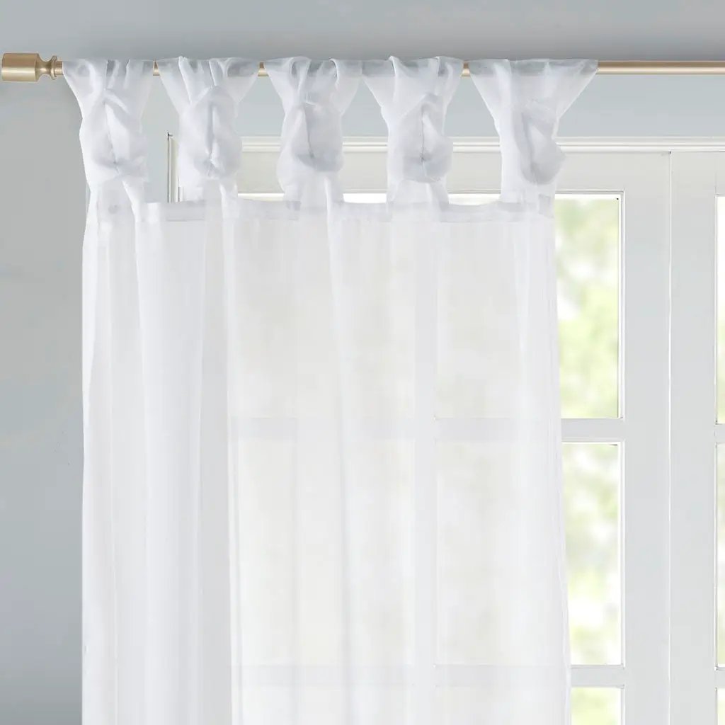 Twist Tab Voile Sheer Window Pair by HouseOfZazla