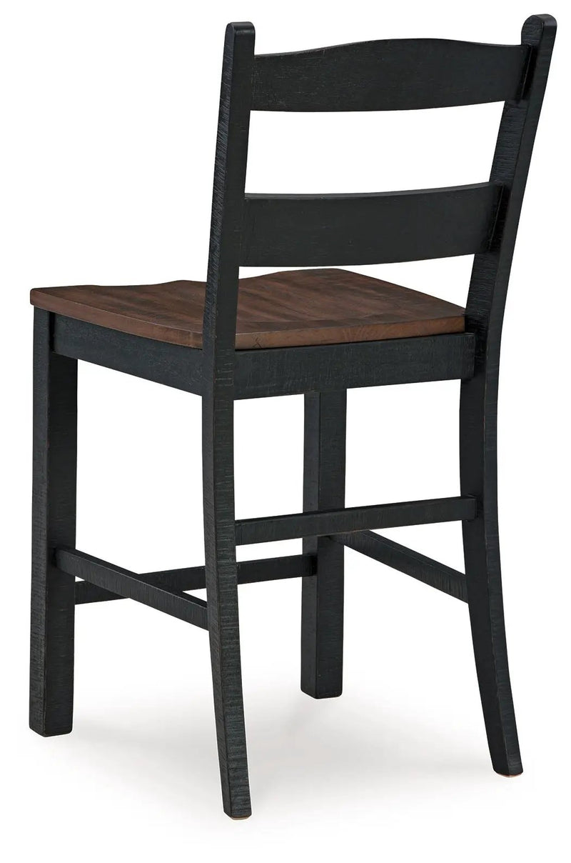 Valebeck - Barstool (Set of 2) - Black / Brown by Unique Piece Furniture