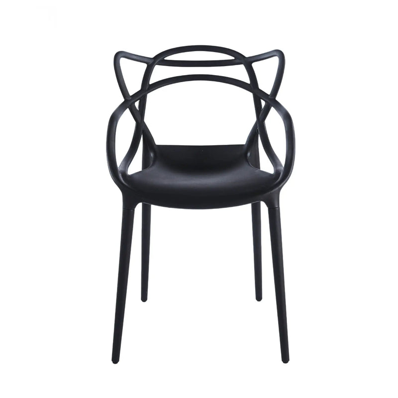 Dining Chair (Set of 4) - Black - Plastic by Unique Piece Furniture
