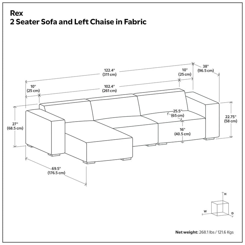 Rex - Handcrafted Sectional Sofa by Unique Piece Furniture