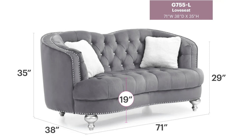 Jewel Loveseat by HouseOfZazla