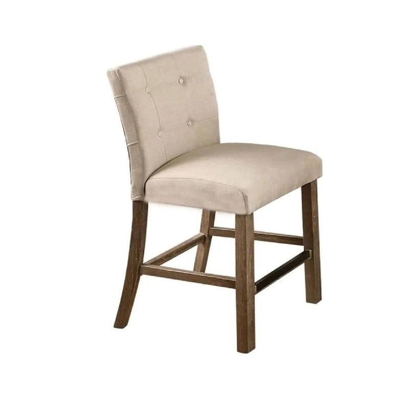 Upholstered Counter Dining Chair (Set of 2) - Light Gray by Unique Piece Furniture