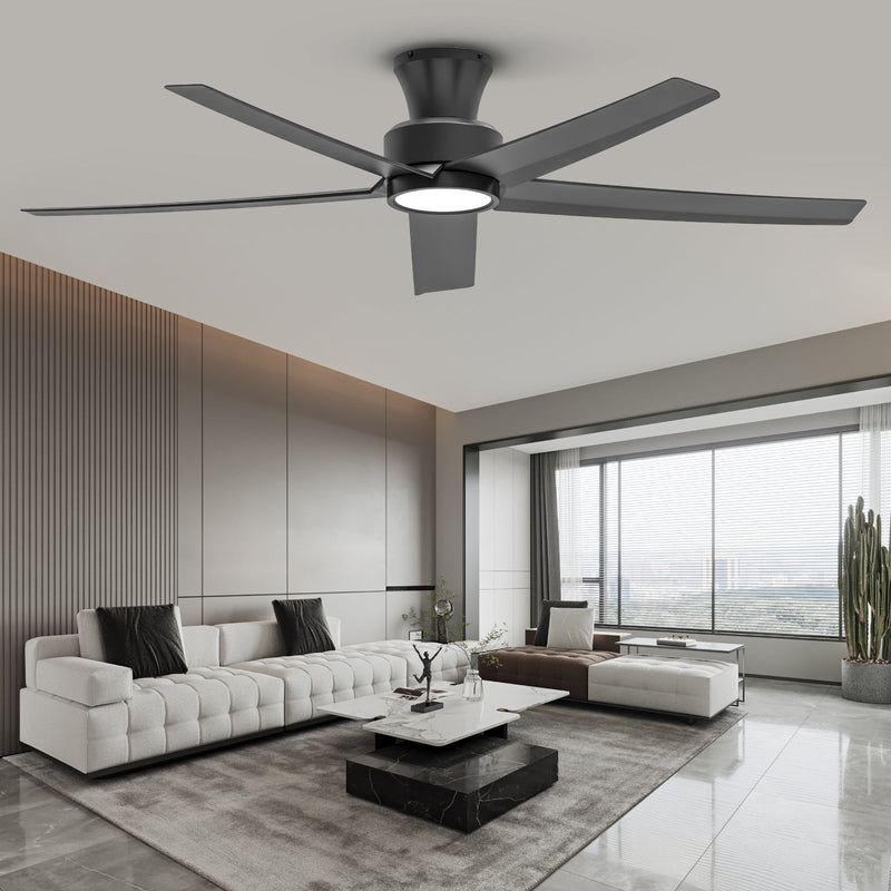 52 Inch Ceiling Fan with Light, Reversible DC Motor and Remote by HouseOfZazla