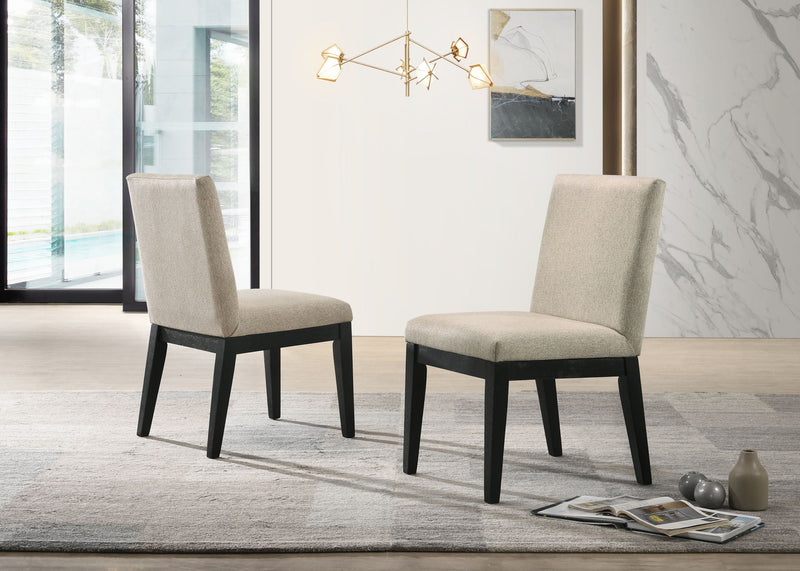 Jasper - Contemporary Fabric 19" Dining Chair (Set of 2) by HouseOfZazla