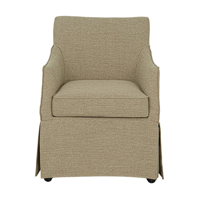 London - Upholstered Skirted Dining Arm Chair by Unique Piece Furniture