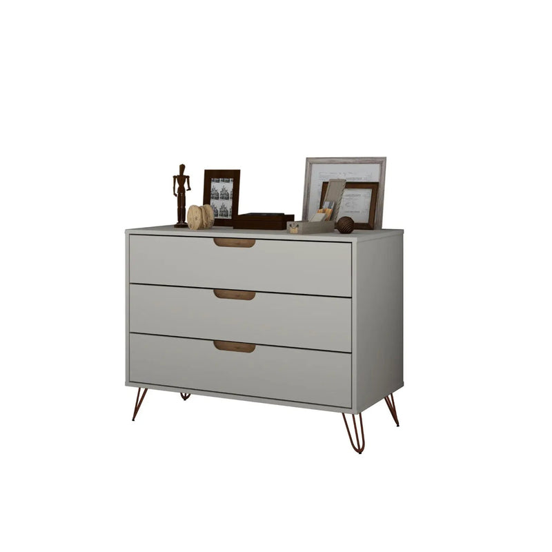 Rockefeller - 3 Drawer Dresser - Off White by HouseOfZazla