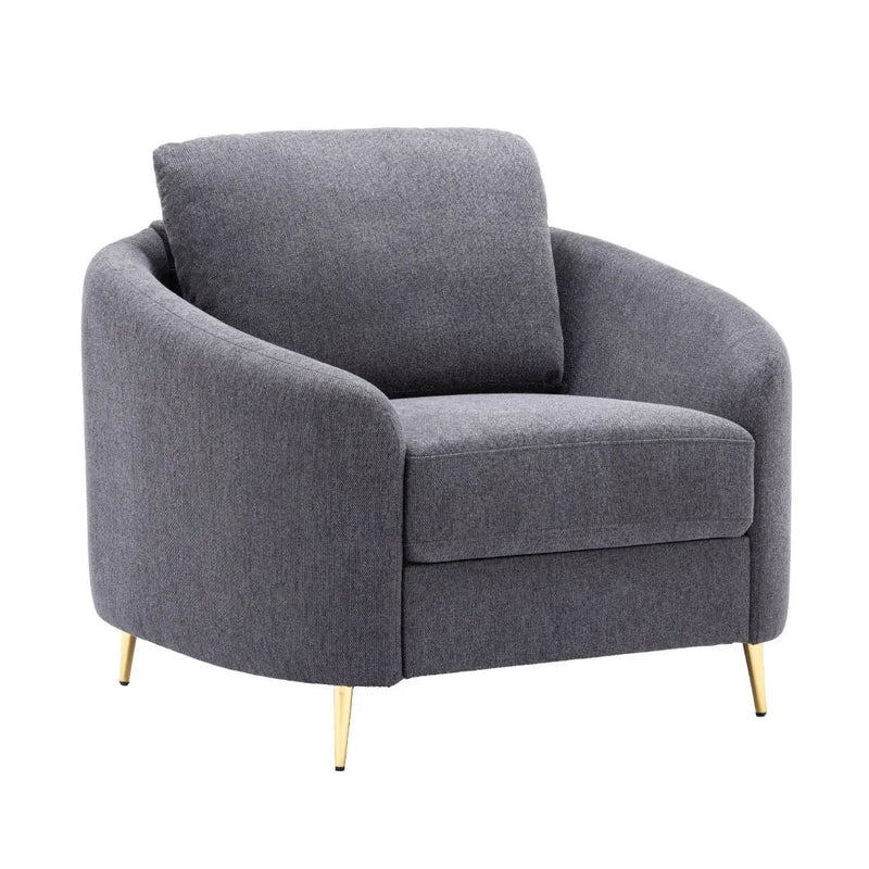 Yuina - Chair - Gray Linen by Unique Piece Furniture