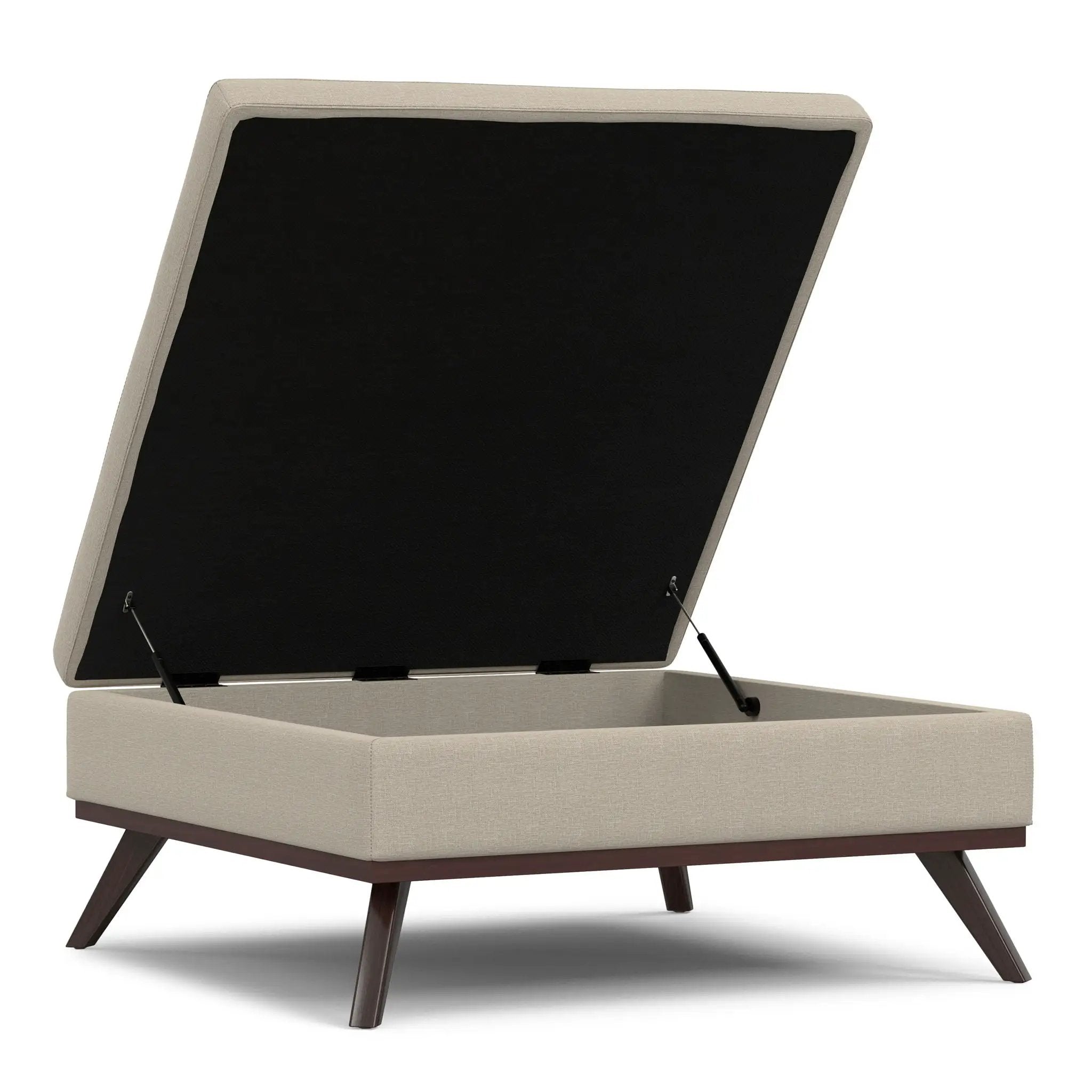 Owen - Multifunctional Square Coffee Table Storage Ottoman by HouseOfZazla