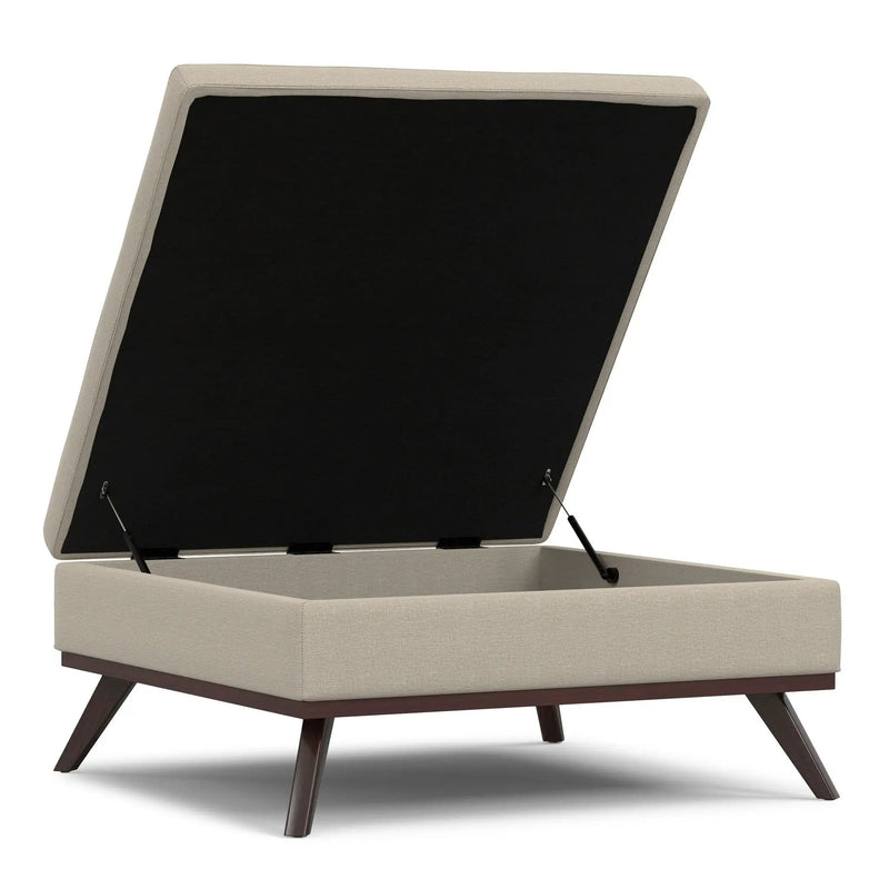 Owen - Multifunctional Square Coffee Table Storage Ottoman by HouseOfZazla