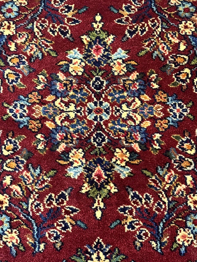 4x6 Karastan Rug Red Sarouk #785, Wool Pile Original 700 Series, Vintage Discontinued by Jewel Rugs
