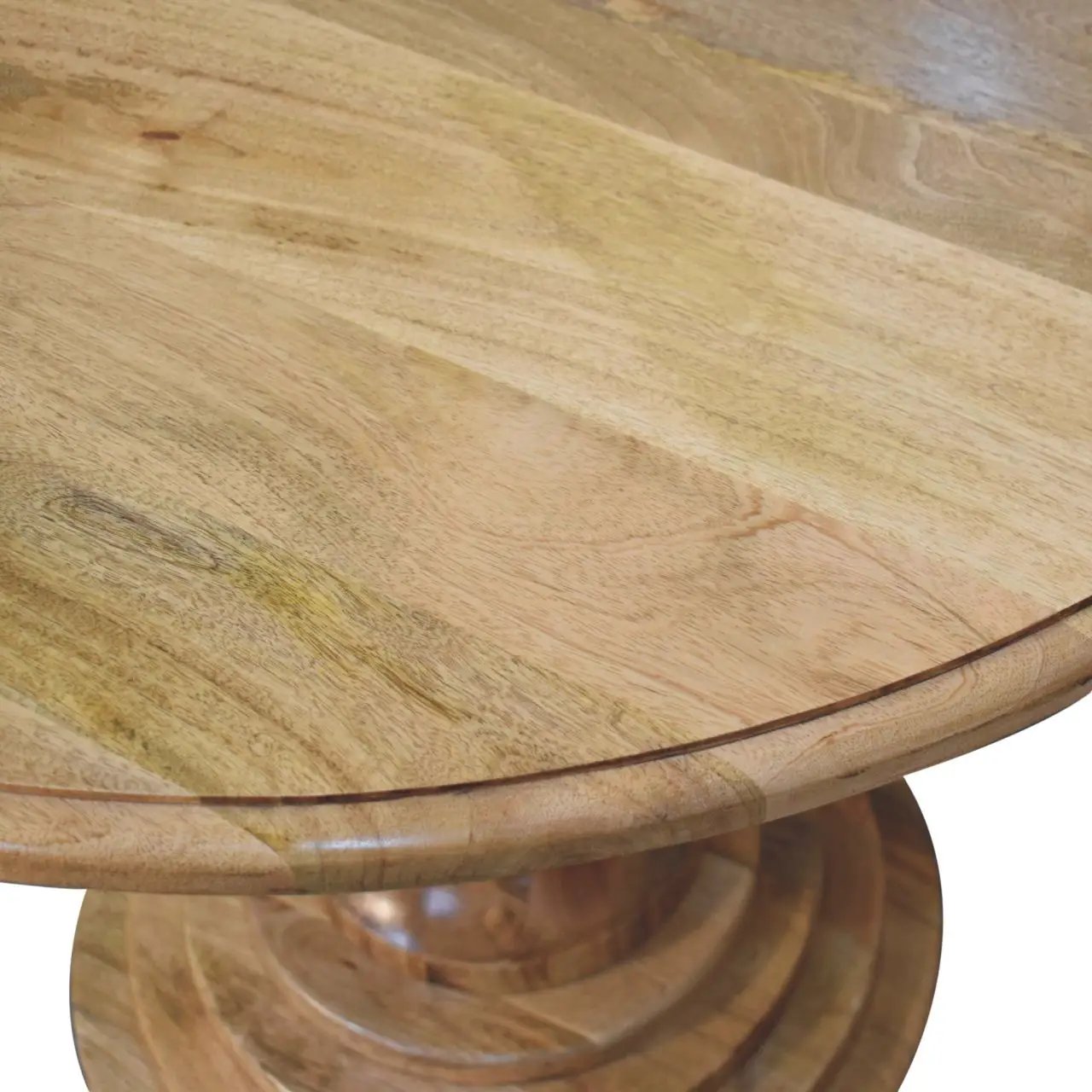 Round Turned Dining Table - Oak by HouseOfZazla