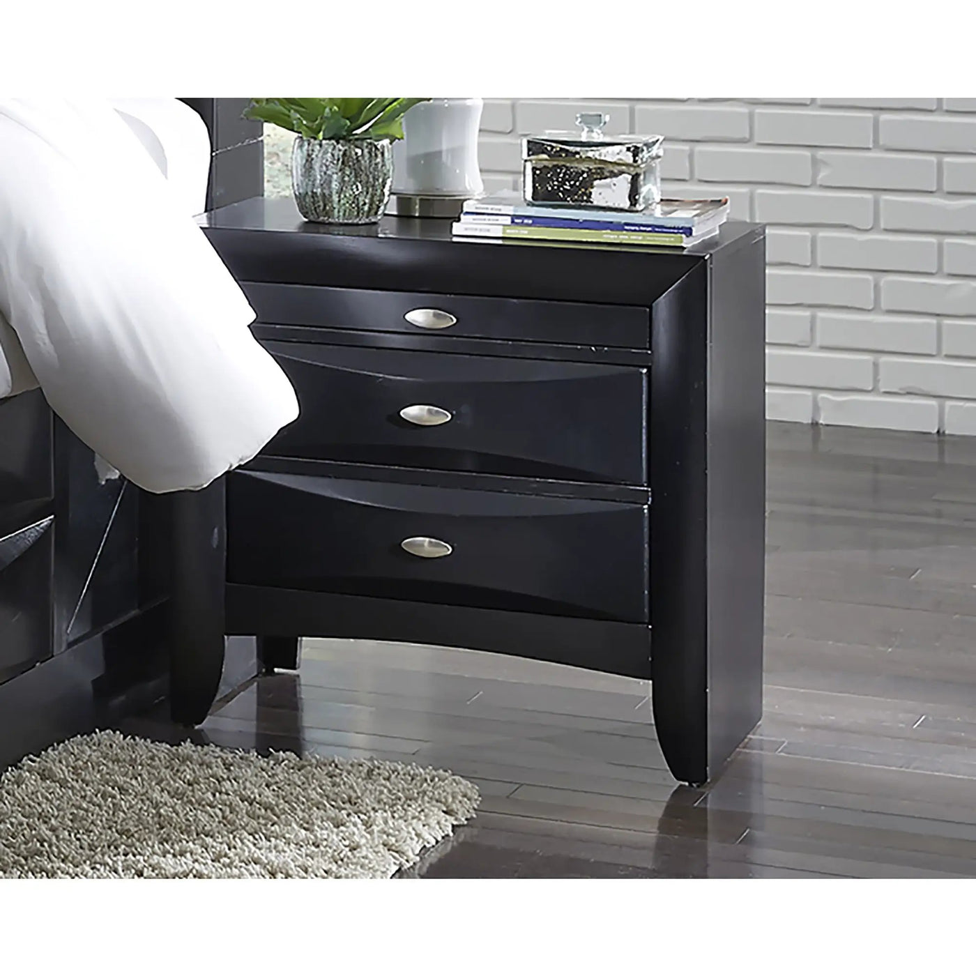 Lucille - Nightstand With Spacious Drawers by HouseOfZazla