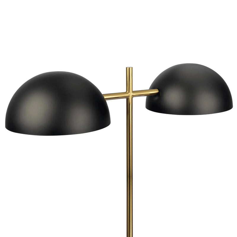 Nova - Hydro Table Lamp With On / Off Switch Double Lamp - Black / Gold / Marble by Unique Piece Furniture