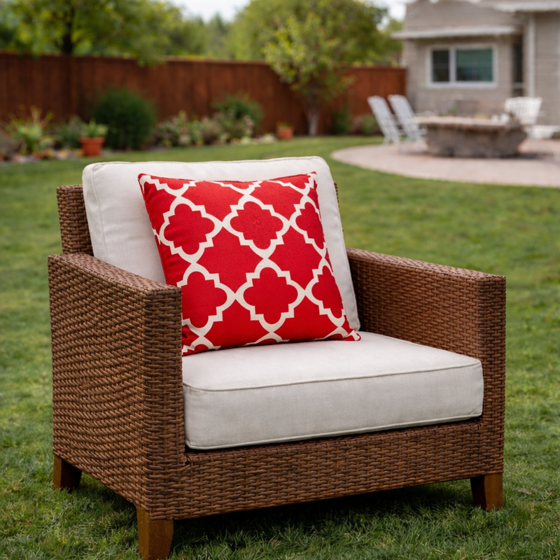 2 Pack Outdoor Pillow Covers (18x18 Inch) by HouseOfZazla