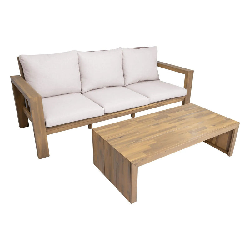 3 Seater Patio Set, Outdoor Sofa & Coffee Table Set by HouseOfZazla