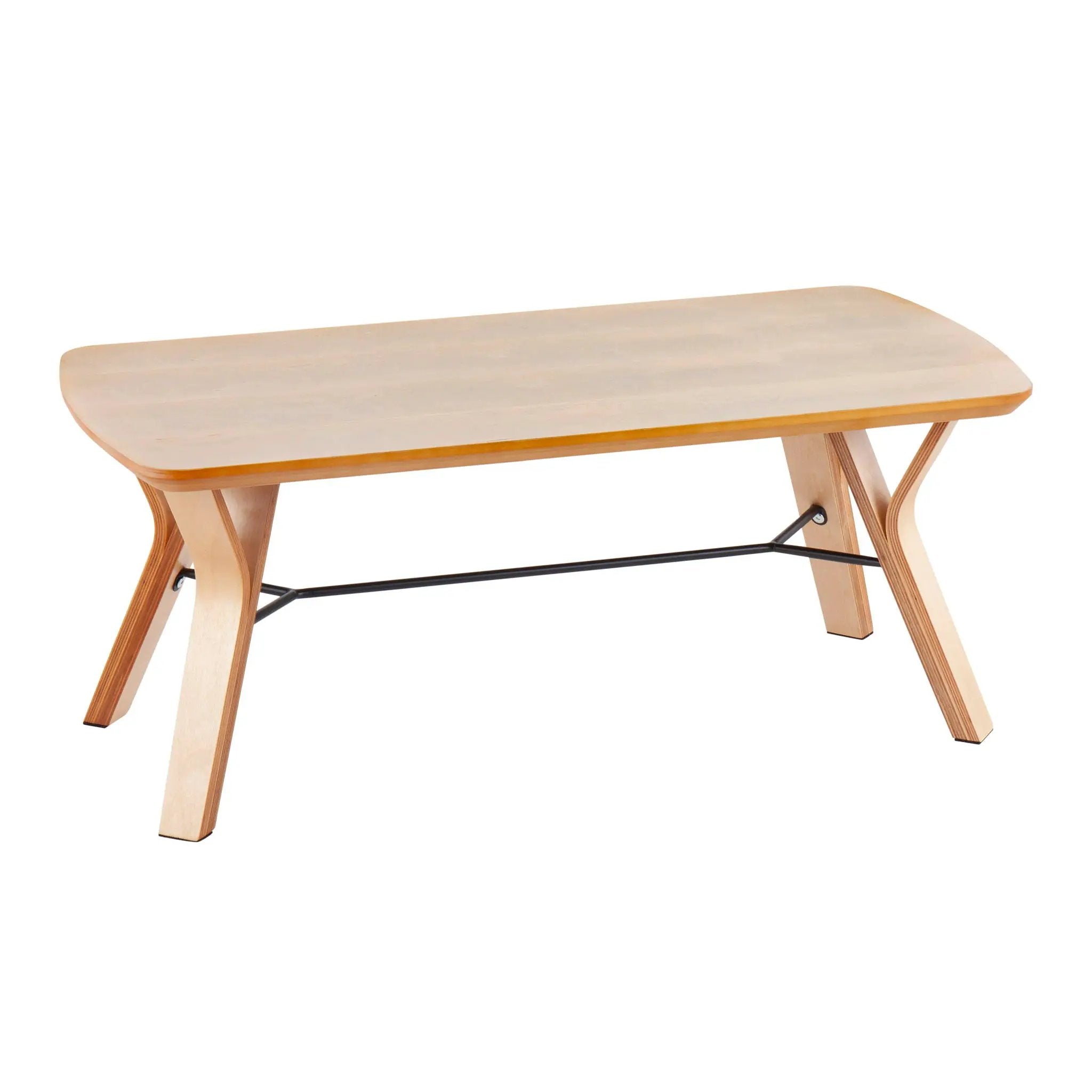 Folia - Mid-Century Modern Bench - Natural by HouseOfZazla