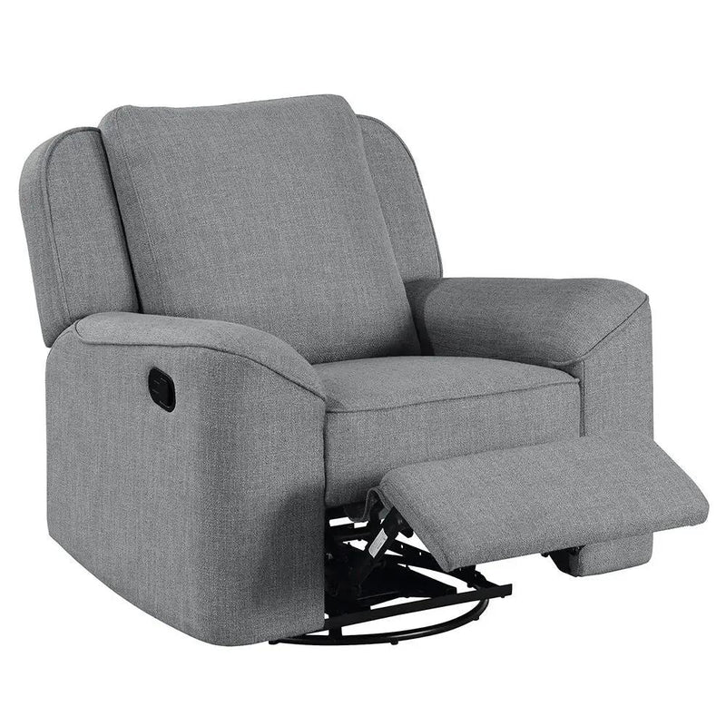 Destiny - Glider Recliner With Swivel - Gray Linen by Unique Piece Furniture