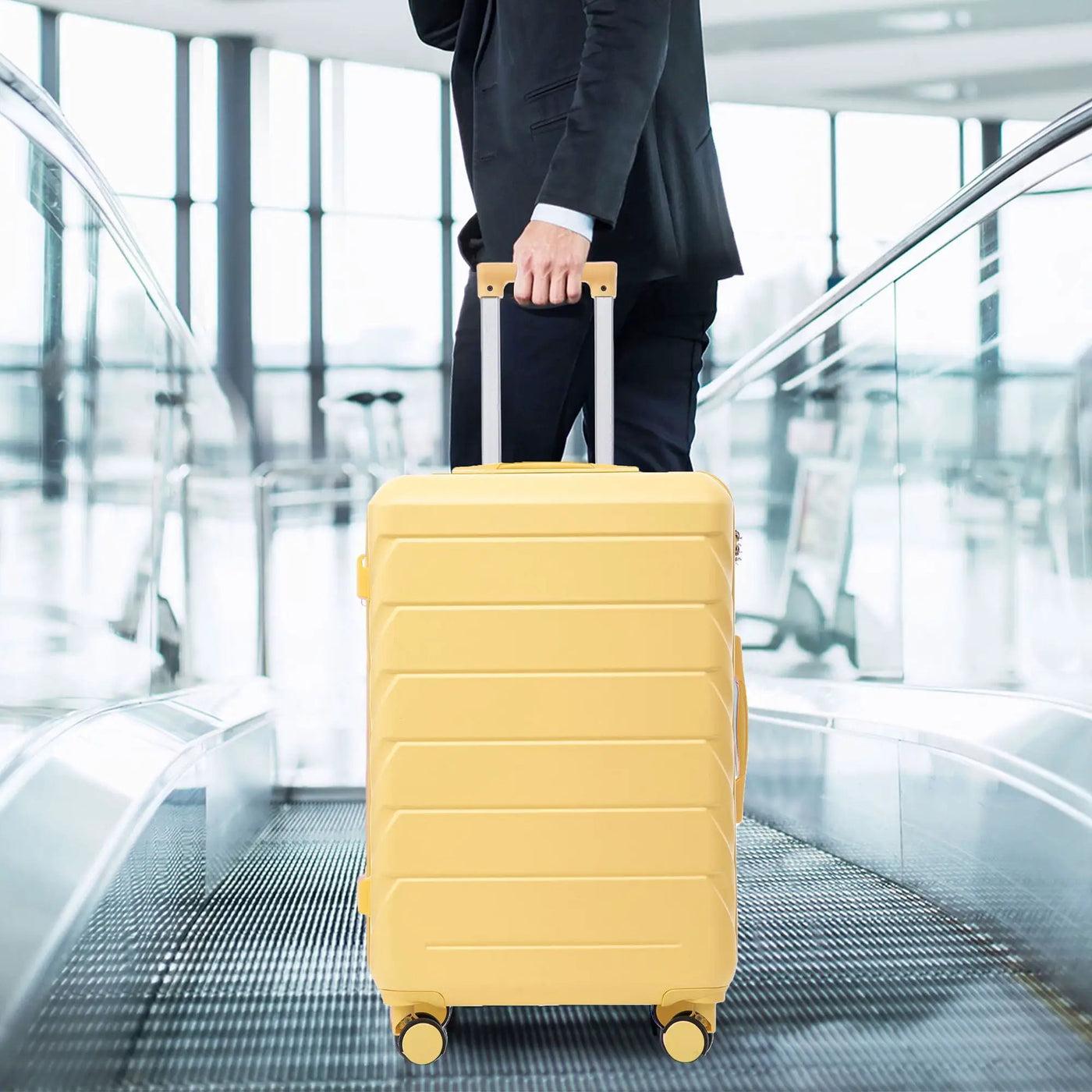 3 Pieces Set 20" / 24" / 28" Spinner Wheel Luggage With Combination Lock by HouseOfZazla