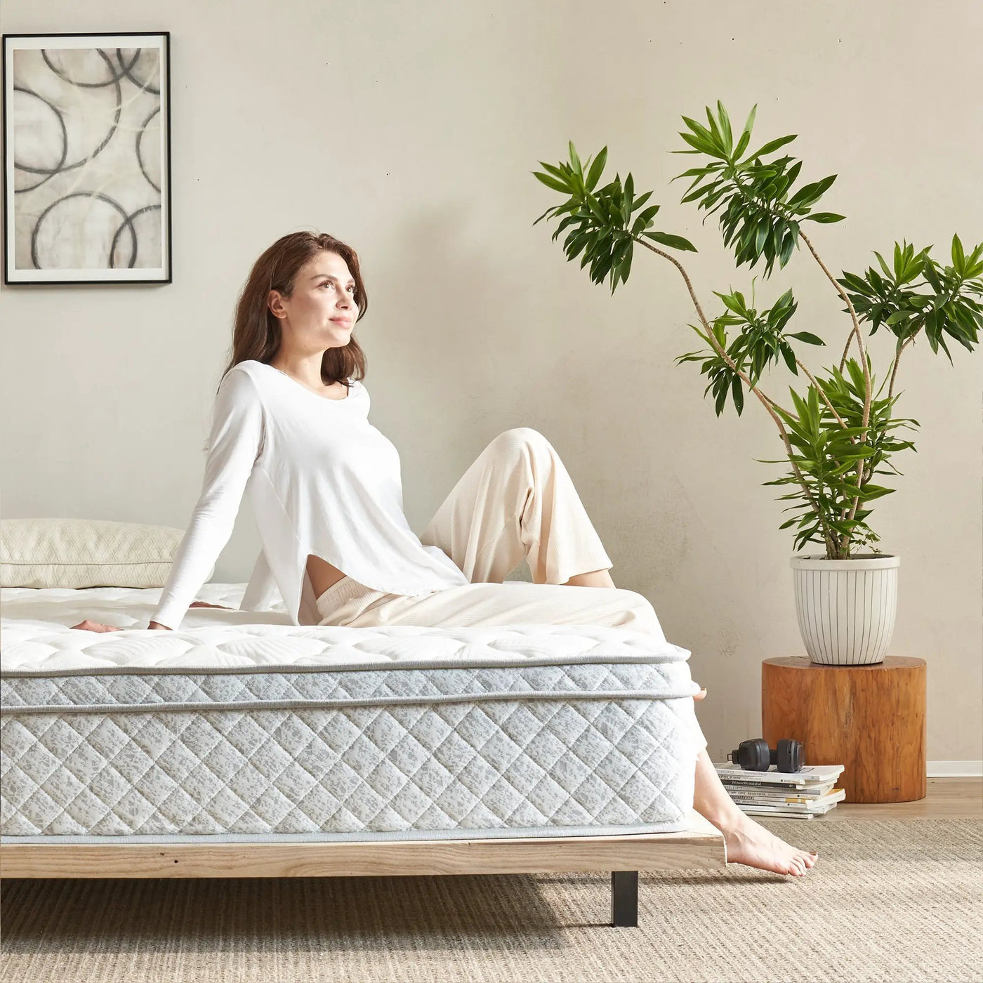 TM Home 12 Inch Hybrid Cooling Memory Foam Mattress by HouseOfZazla
