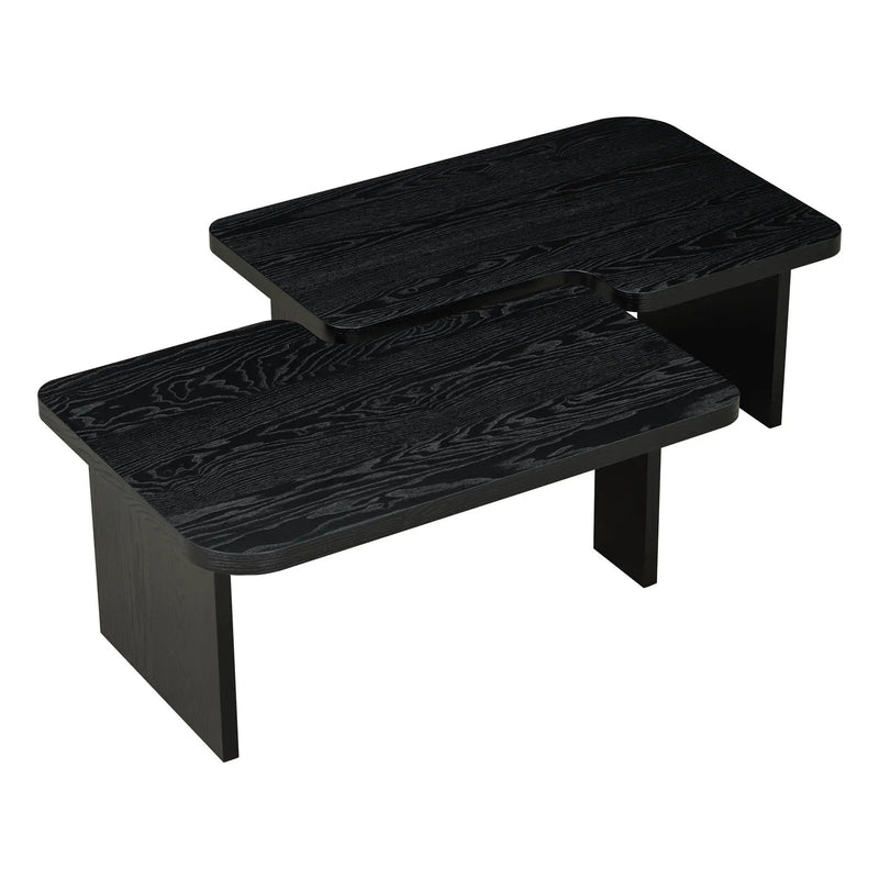 Modern Minimalist Coffee Table Set With Splicing Design by Unique Piece Furniture