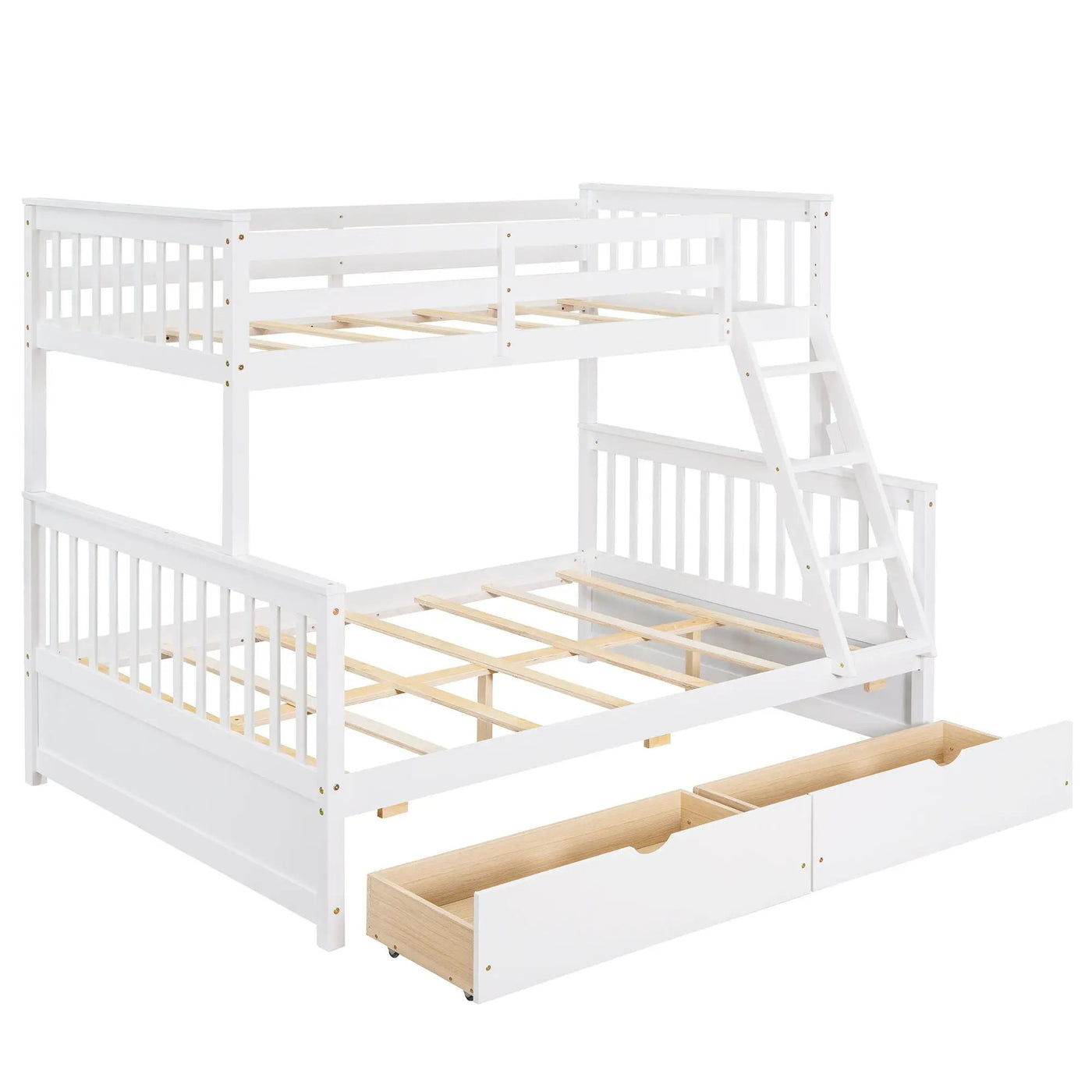 Bunk Bed With Ladders And 2 Storage Drawers by Unique Piece Furniture