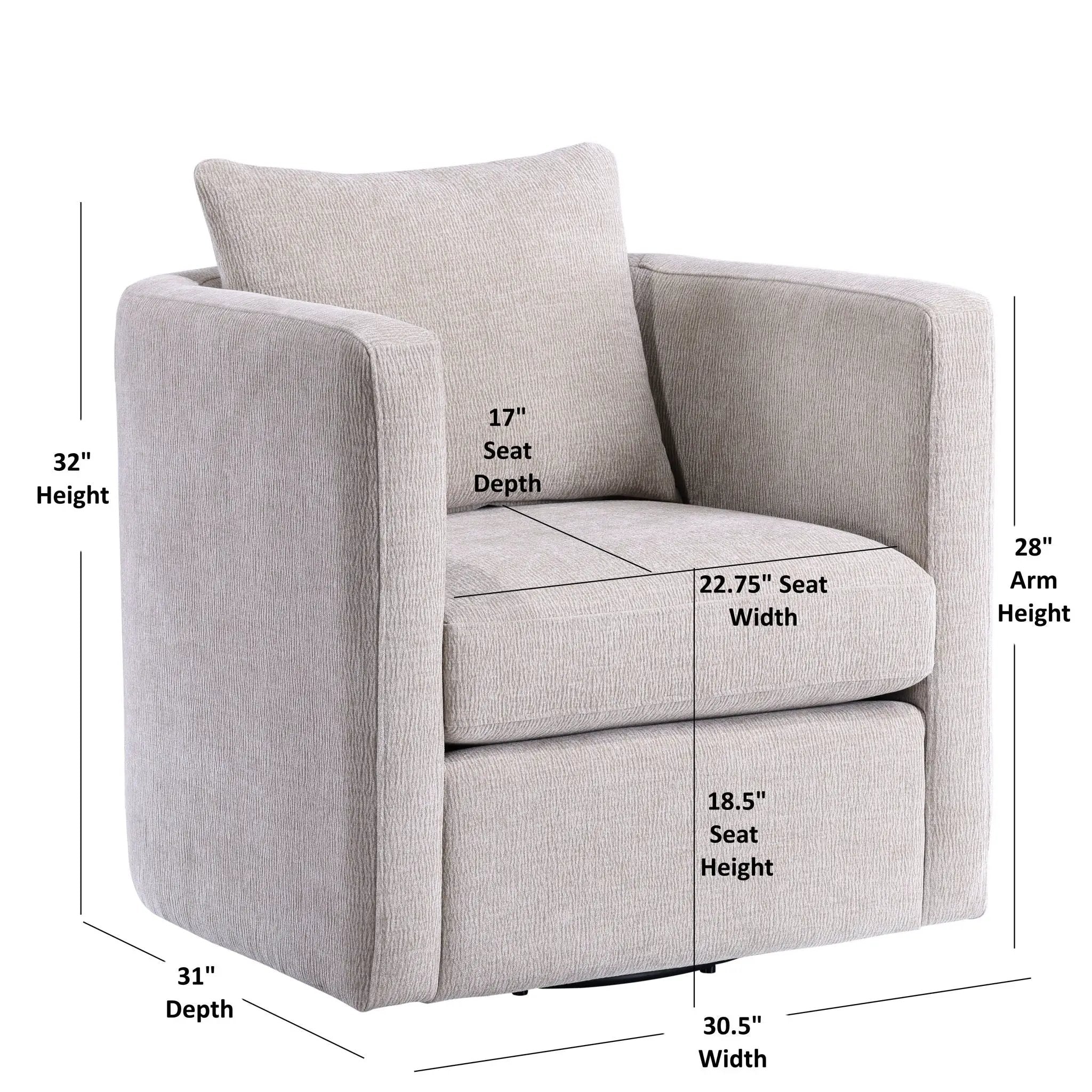 Sutton - Swivel Barrel Chair by HouseOfZazla