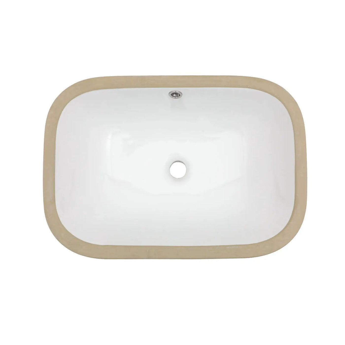 Modern Ceramic Undermount Bathroom Sink With Overflow, High Quality by HouseOfZazla