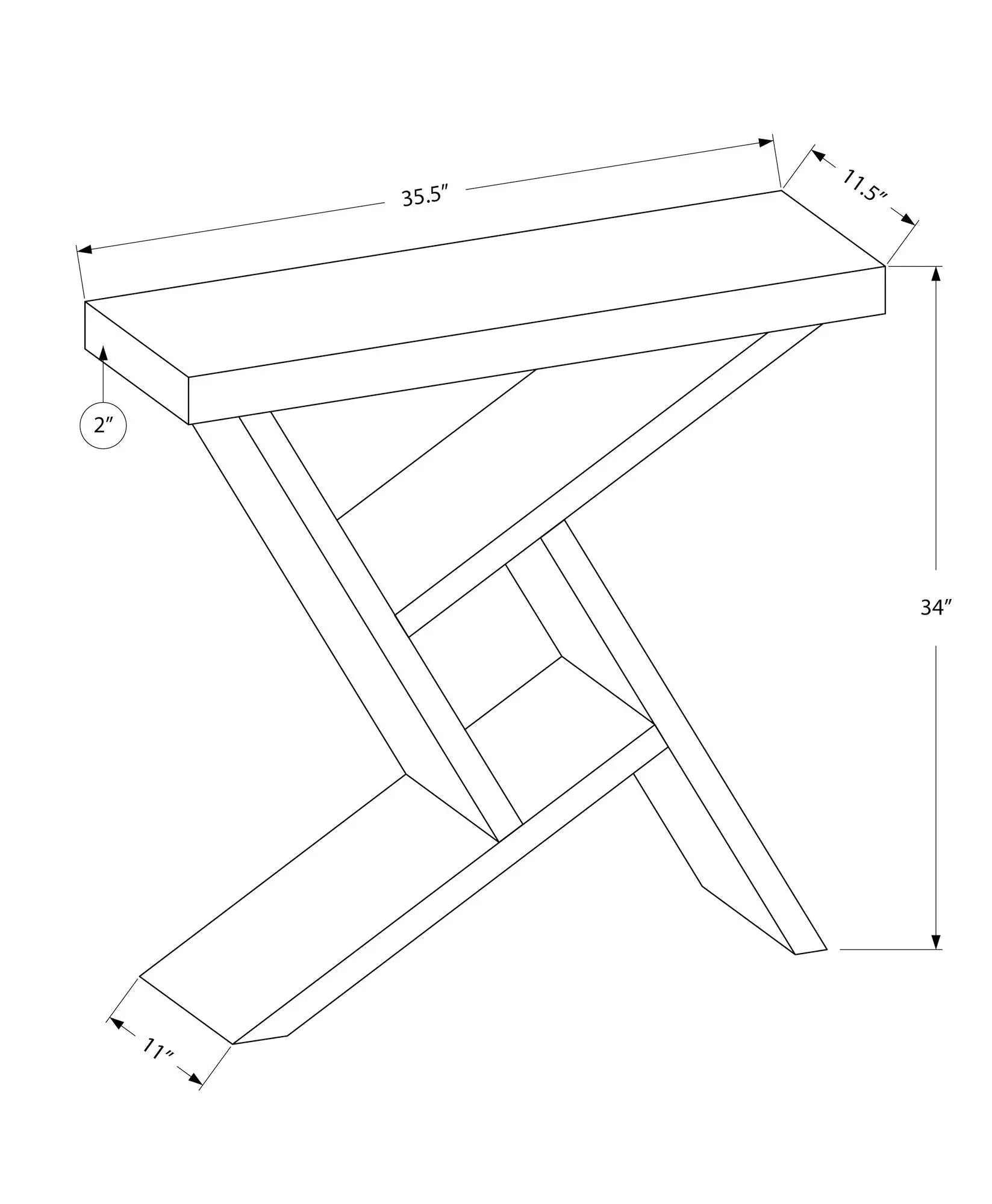 Accent Console Table For Entryway, Spacious Table Top, Contemporary & Modern by Unique Piece Furniture