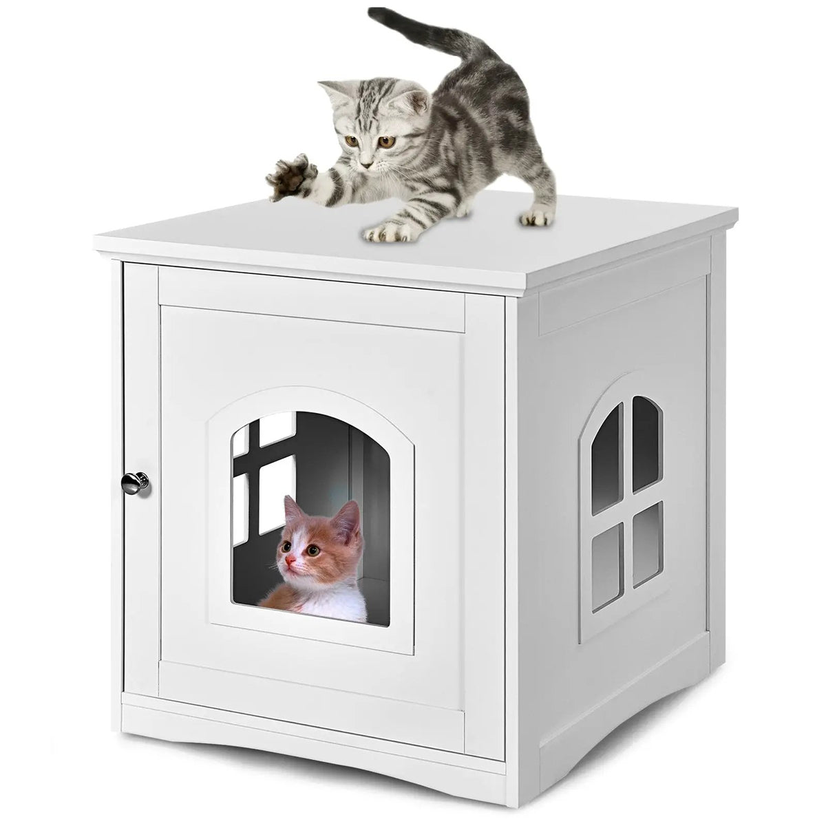 Side Table Nightstand Decorative Cat House, photo 7 of 16