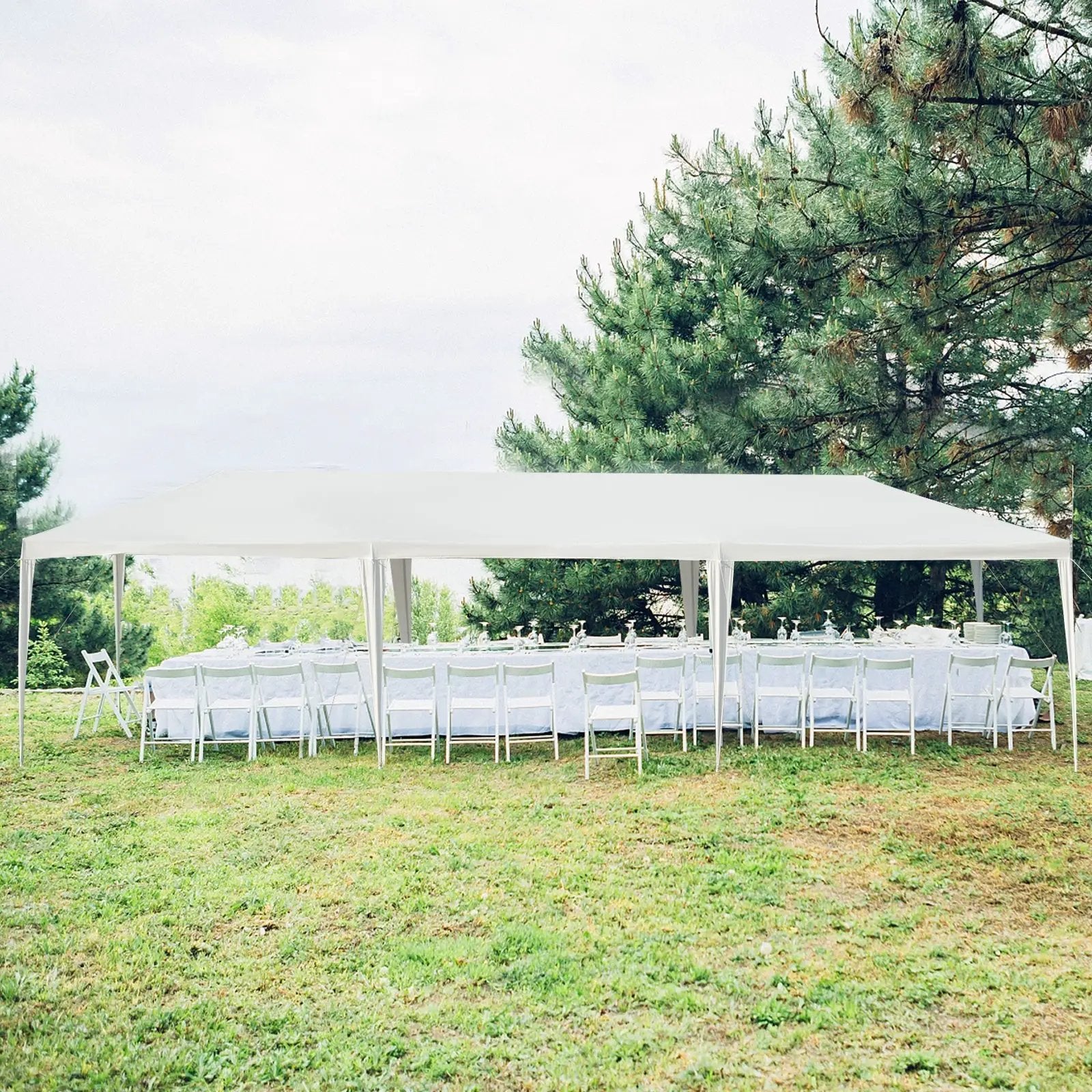 10 x 30 Feet Canopy Tent with 5 Removable Sidewalls for Party Wedding by DirectDeals