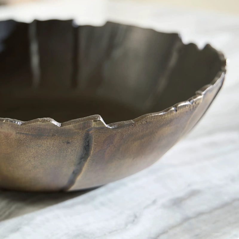 Aidman - Bowl - Black / Antique Gold Finish by Unique Piece Furniture