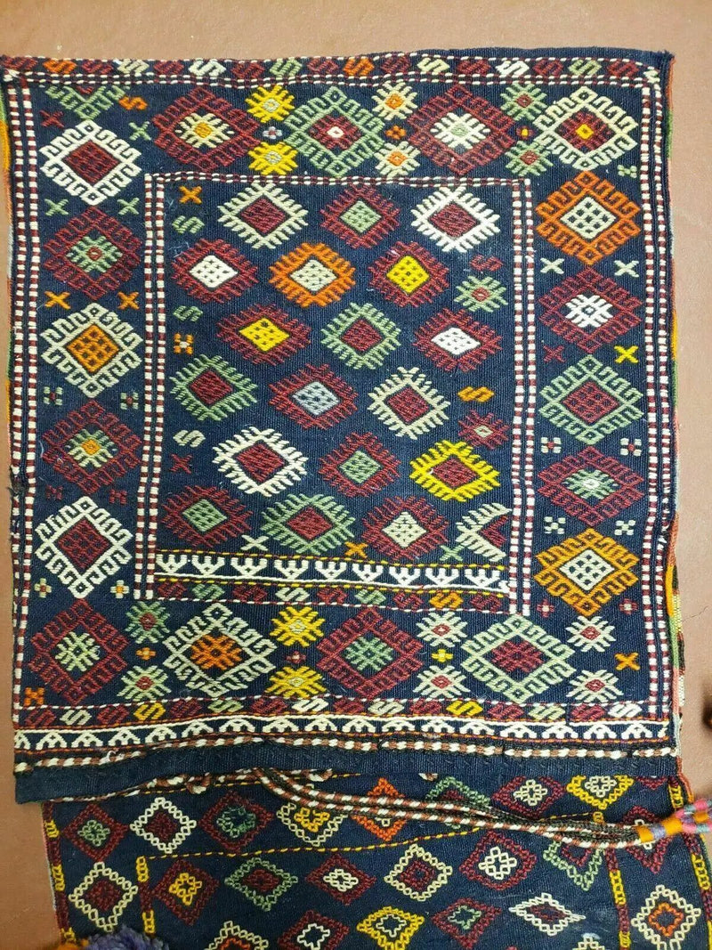 2' X 4' Handmade Turkish Tribal Kilim Wool Rug Double Saddle Bag Khorjin Nice by Jewel Rugs