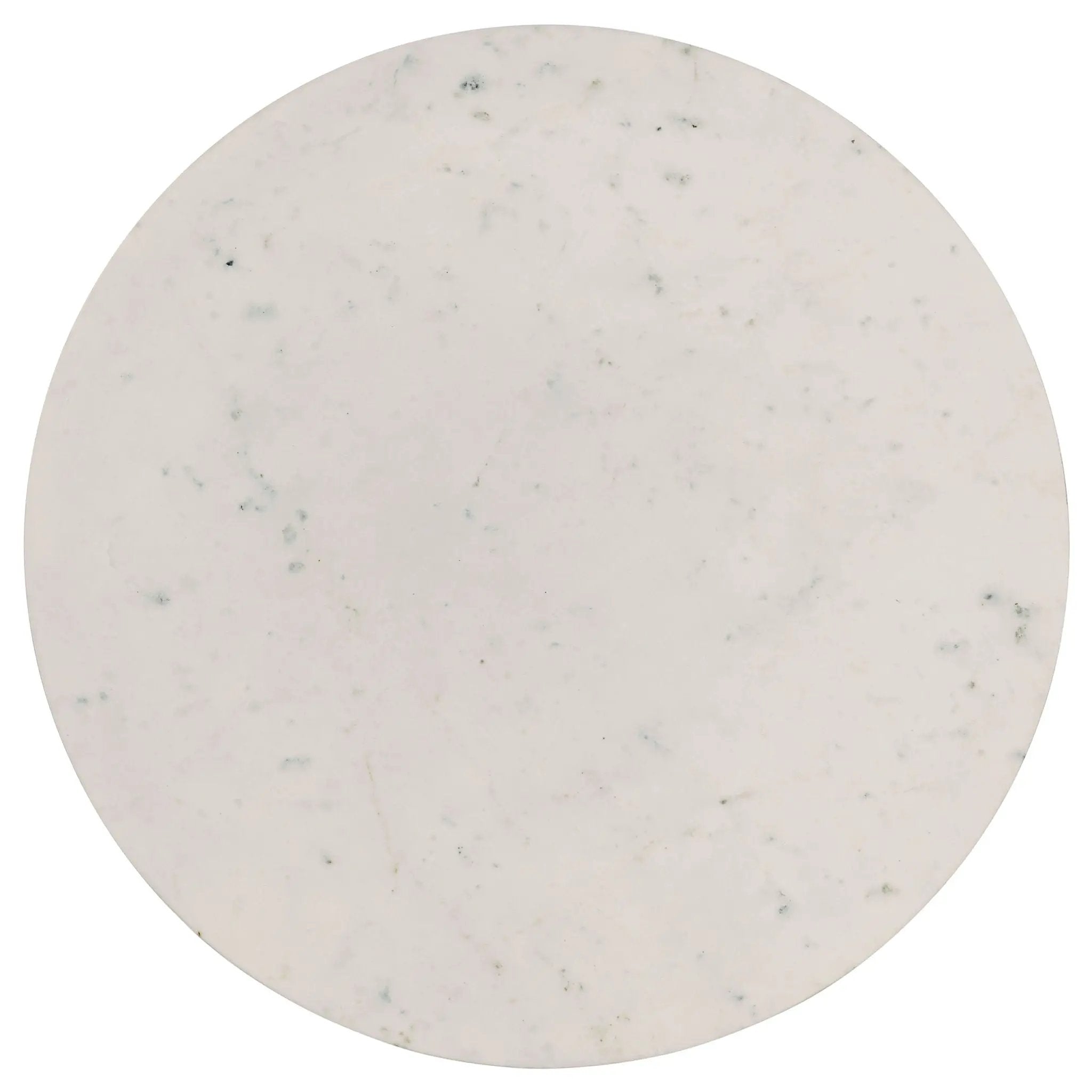 Aldis Round Marble Top Coffee Table White and Natural by Unique Piece Furniture