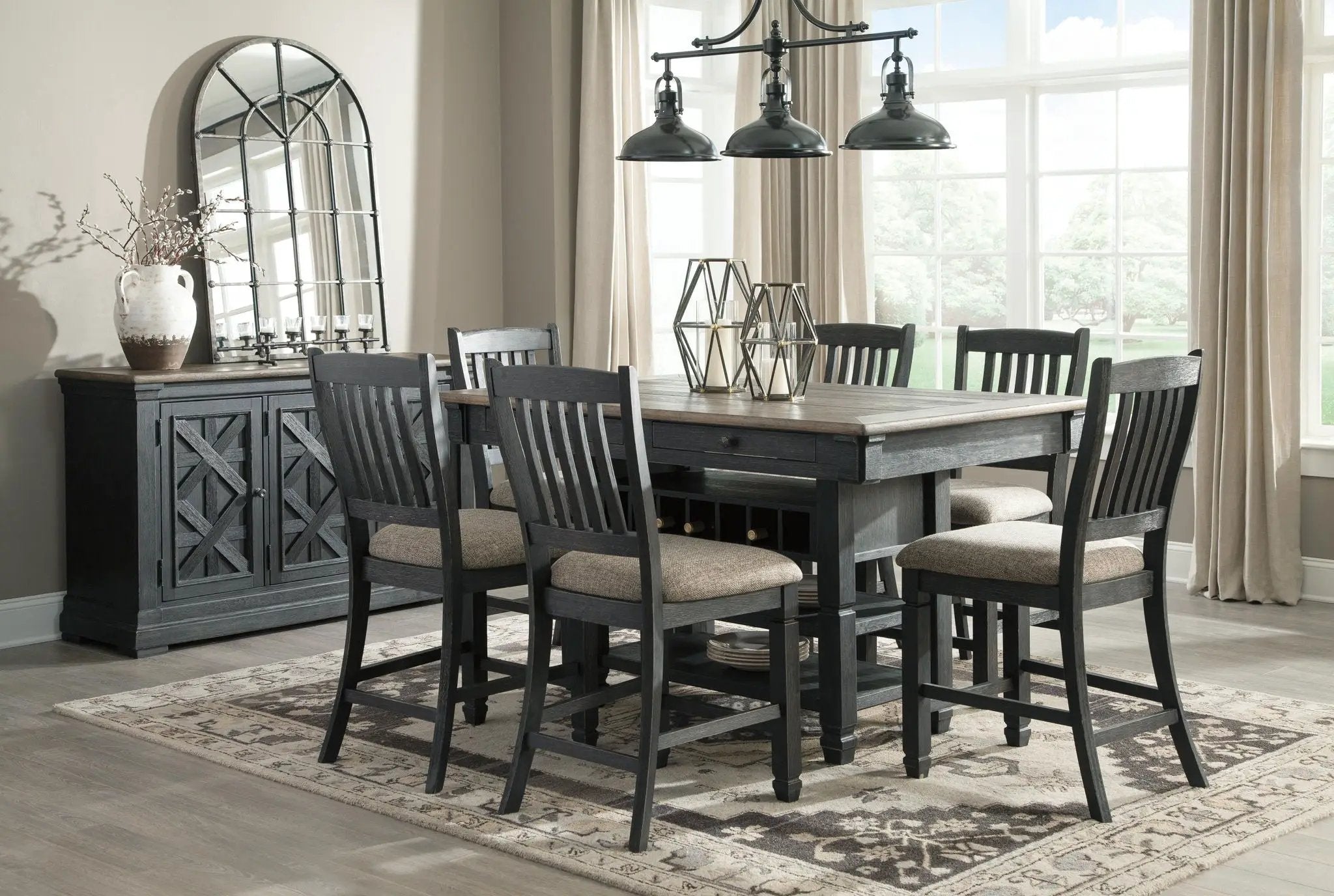 Tyler Creek - Dining Room Server - Black / Gray by Unique Piece Furniture